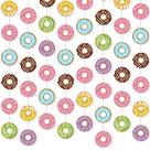 Banners de Festa Herdear Donut - Kit com 8 Peças para Aniversário