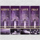 Banners de igreja EYNDYN, decoração de Natal em vinil de 1,8 x 5,9 pés