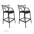 Banqueta Allegra Top Chairs Preta Area Gourmet Churrasco kit com 2 Banqueta Allegra Top Chairs Preta Area Gourmet Churrasco kit com 2