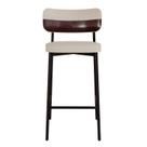 Banqueta Alloa Fixa com 4 Pés 50 x 44,7 x 163,5cm com 1 Unidade Bege/Areia/Café/Preto Epoxi