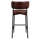 Banqueta Alloa Fixa com 4 Pés 50 x 44,7 x 163,5cm com 1 Unidade Marrom/Café/Preto Epoxi