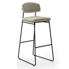Banqueta Alta Ba 402 B para Bancada Sala de Jantar Encosto e Assentos Estofados Linha Jaraguá.