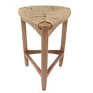 Banqueta Alta Cairo Nacional Móveis 65cm(Alt) Madeira Eucalipto Pinhão Assento Cordas Fibra Celulose