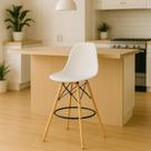 Banqueta Alta Charles Eames Eiffel Branca Banqueta Alta Charles Eames Eiffel Branca