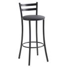 Banqueta Alta com Encosto Fixo Bistrô Preto