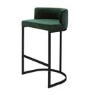 Banqueta Alta Estofada Estrutura Aço Carbono Belly II Base Preto 75cm Banqueta Alta Estofada Estrutura Aço Carbono Belly II Base Preto 75cm
