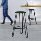 Banqueta Alta Ginger AA: 74cm C/02 Un. BQGI74.2 Areia Light City