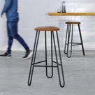 Banqueta Alta Ginger AA: 74cm C/02 Un. BQGI74.2 Areia Light City