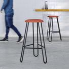 Banqueta Alta Ginger AA: 74cm C/02 Un. BQGI74.2 Areia Light City
