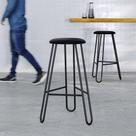 Banqueta Alta Ginger AA: 74cm C/02 Un. BQGI74.2 Areia Light City