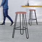 Banqueta Alta Ginger AA: 74cm C/04 Un. BQGI74.4 Areia Light City