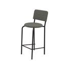 Banqueta Alta Kappesberg Capri com Assento Estofado Cor Preto Fosco/Linho Mescla Chumbo 1 Unidade Banqueta Alta Kappesberg Capri com Assento Estofado Cor Preto Fosco/Linho Mescla Chumbo 1 Unidade