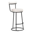 Banqueta Alta Para Cozinha Área Gourmet Miami material sintético Branco - Abmaza
