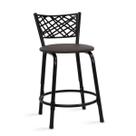 Banqueta Baixa Eclipse Preta Para Mesa Bistrô Bar Cozinha Bancada Área Gourmet Sorveteria Edicula Lanchonete