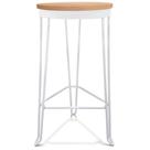 Banqueta Banco Guatemala Estilo Industrial - Branco/Jade