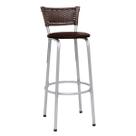 Banqueta Bancos Cadeiras Alto Para Cozinha Gourmet Varanda Balcão Ilha Bancada Bar Com Encosto Premium 70Cm Itagold