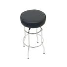 Banqueta Bar Altura 74cm Giratória Cromada Assento Preto Banqueta Bar Altura 74cm Giratória Cromada Assento Preto