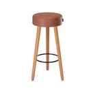 Banqueta Bela material sintético Café - Sallar Home