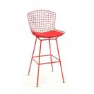 Banqueta Bertoia Vermelha - Base Original - Almofada Cor Vermelha Banqueta Bertoia Vermelha - Base Original - Almofada Cor Vermelha
