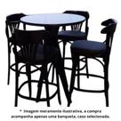 Banqueta Bianca Selva estofada facto vegan preto Gourmet Bancada Cozinha Bistrô Banqueta Bianca Selva estofada facto vegan preto Gourmet Bancada Cozinha Bistrô