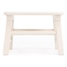 Banqueta Butler Melrose White Bayur Wood 14x12x10 cm