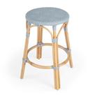 Banqueta Butler Specialty Company Tobias Rattan Baby Blue