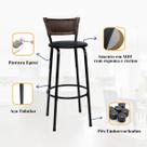 Banqueta Cadeira Banco Alta Para Cozinha Gourmet Balcão Bancada Área Gourmet Itagold