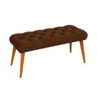 Banqueta Capitonê Premium Vitoria 70 x 35 cm Pés em Madeira Maciça