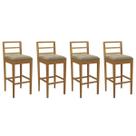 Banqueta Cozinha Sofia 1BMM006CA Premium Madeira Maciça Kit 4 Un Carvalho/Boucle Bege Fendi - Kappesberg Banqueta Cozinha Sofia 1BMM006CA Premium Madeira Maciça Kit 4 Un Carvalho/Boucle Bege Fendi - Kappesberg
