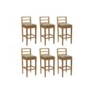 Banqueta Cozinha Sofia 1BMM006CA Premium Madeira Maciça Kit 6 Un Carvalho/Boucle Bege Fendi Kappesberg Banqueta Cozinha Sofia 1BMM006CA Premium Madeira Maciça Kit 6 Un Carvalho/Boucle Bege Fendi Kappesberg