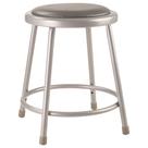 Banqueta de aço National Public Seating 6418 com assento de vinil de 18 cm