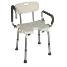 Banqueta de Alumínio para Banho com Braços Escamoteáveis FST5209 ZIMEDICAL