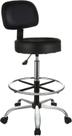 Banqueta de bar Drafting Spa AmazonBasics ajustável preta