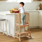 Banqueta de cozinha de bambu Toddler Standing Tower COSYLAND