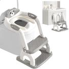 Banqueta de degrau 2 em 1 Potty Training Seat kimitimi cinza