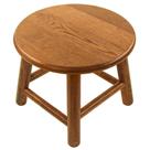 Banqueta de ordenha CONSDAN Kids USA Grown Oak Wood 9 polegadas