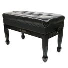 Banqueta de piano Duet ajustável Bench FILISITE com armazenamento, couro PU