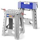 Banqueta dobrável ACKO Dobrável 44,45 cm 180 kg Capacidade Cinza