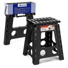 Banqueta dobrável ACSTEP de 16 polegadas Heavy Duty para 180 kg, preta