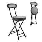 Banqueta dobrável H HOMEWINS acolchoada acolchoada 47,5 cm de altura do balcão Banqueta dobrável H HOMEWINS acolchoada acolchoada 47,5 cm de altura do balcão