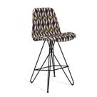 Banqueta Eames Butterfly Colorido Preto 101x52x46 cm Daf Banqueta Eames Butterfly Colorido Preto 101x52x46 cm Daf