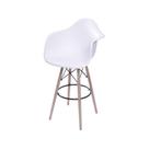 Banqueta Eames Dkr Com Braço Branco