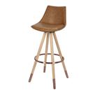 Banqueta Eames Magis Metallic material sintético Marrom Base Aço 100cm - 47350