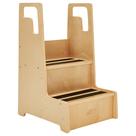 Banqueta ECR4Kids Reach-Up 41x48x71cm Madeira natural