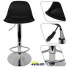 Banqueta Eiffel Preto Design Banco Moderno e Conforto para Ambientes Sofisticados Adicione Estilo e Versatilidade ao Seu Espaço