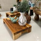 Banqueta Em Madeira Maciça ARZ Design - Pç Banqueta Em Madeira Maciça ARZ Design - Pç