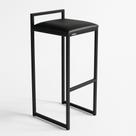 Banqueta Ferro Alta Industrial Metal Bar Moderno material sintético