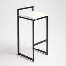 Banqueta Ferro Alta Industrial Metal Bar Moderno material sintético