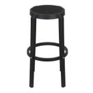 Banqueta Fitz Alta com Assento Simulando Rattan