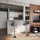 Banqueta Giratória Marie Cinza